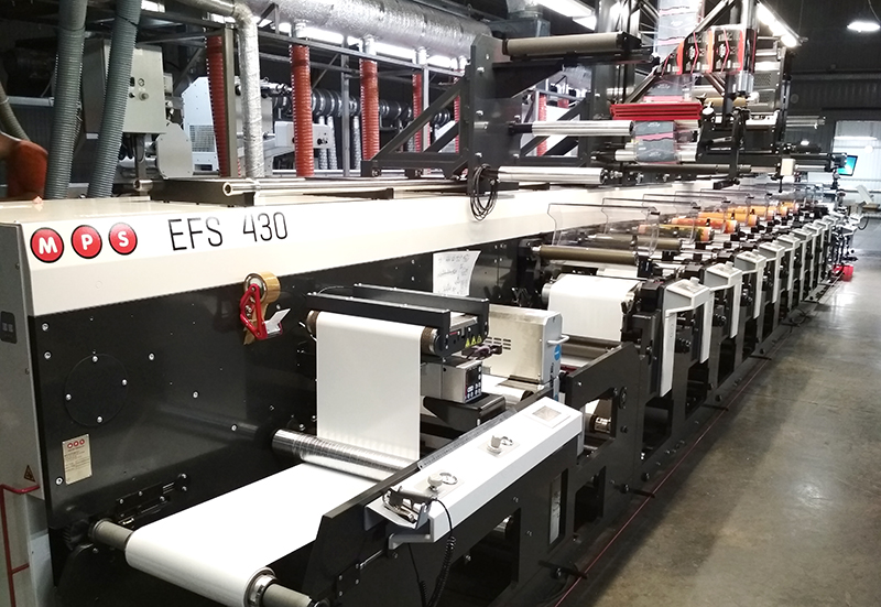 Новая флексографская печатная машина MPS EFS установлена в типографии Аврора (Ростов-на-Дону)